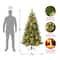 6ft. Pre-Lit Charleston Pine Artificial Christmas Tree, Clear Lights